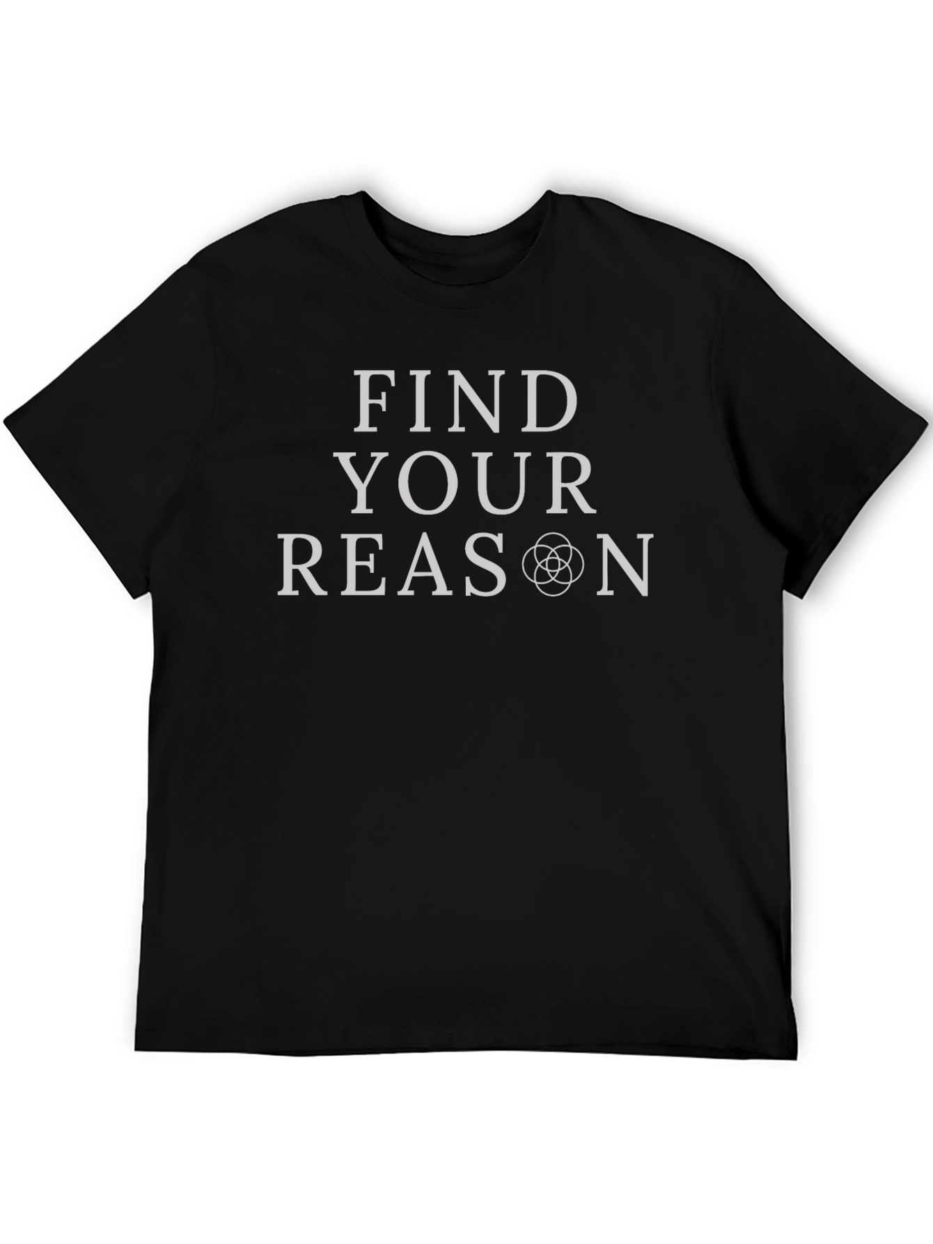 Find Your Reason Black Graphic T-Shirt