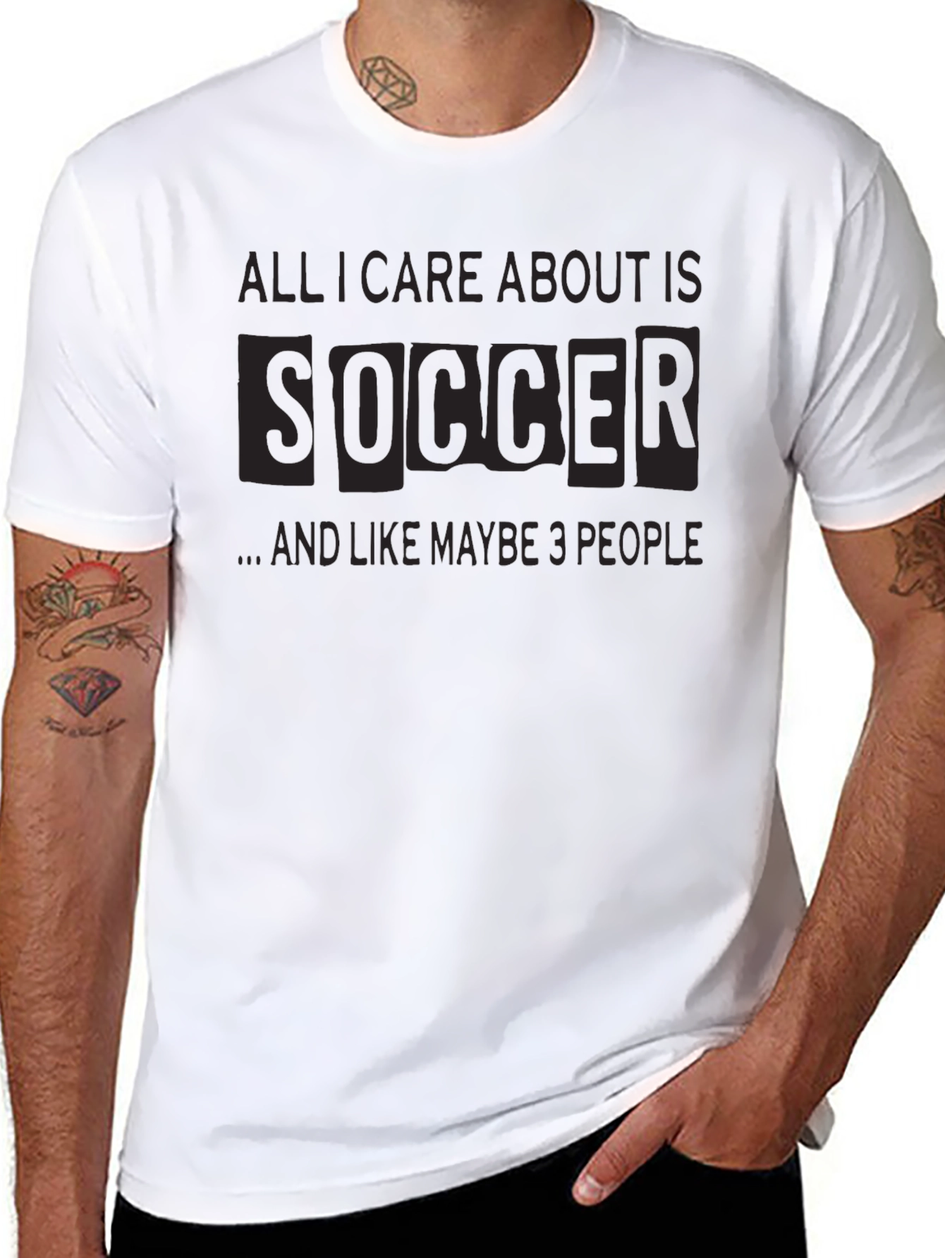 Soccer Obsessed T-Shirt: All I Care About Is Soccer