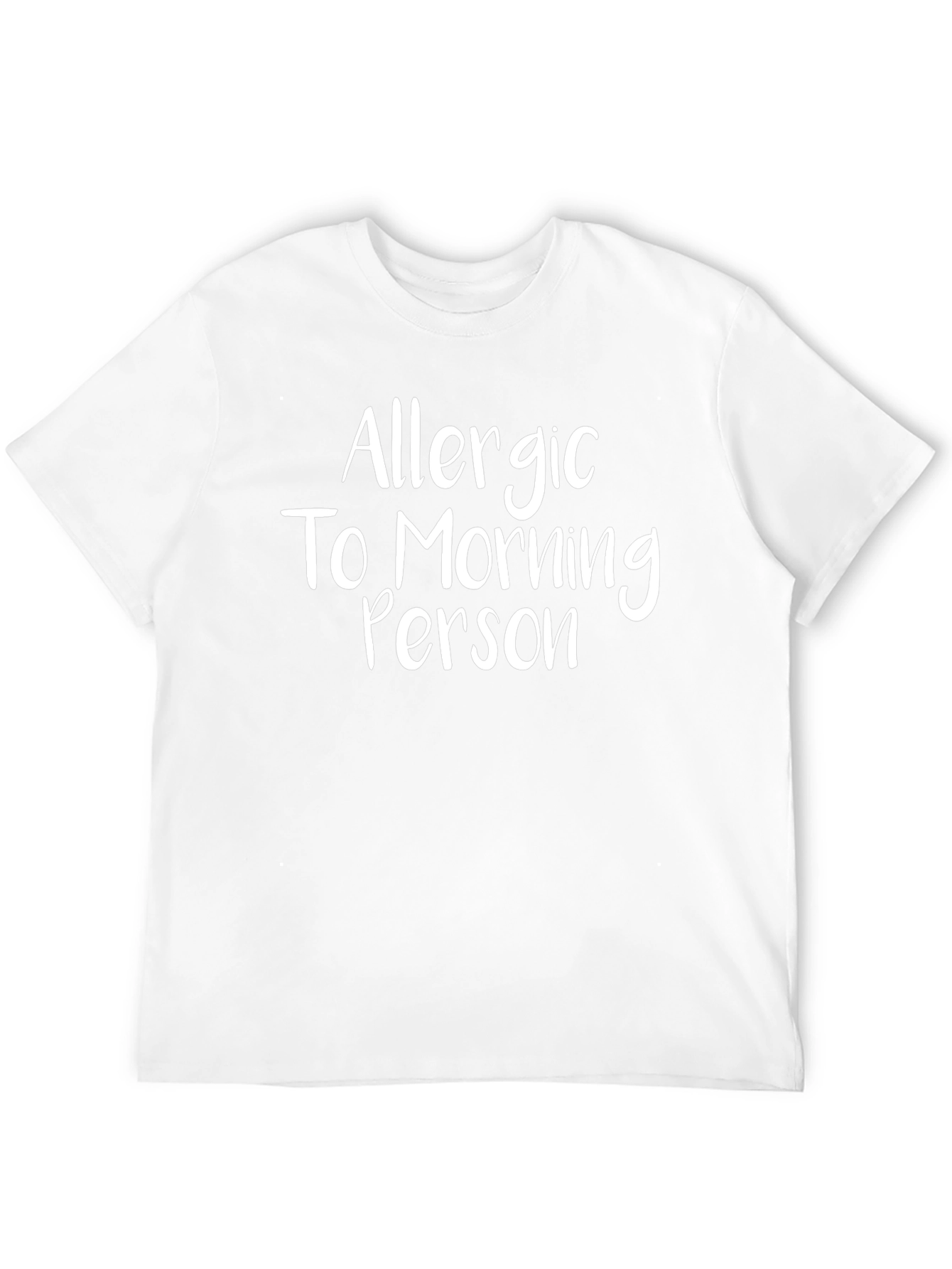Allergic To Morning Person Graphic Tee