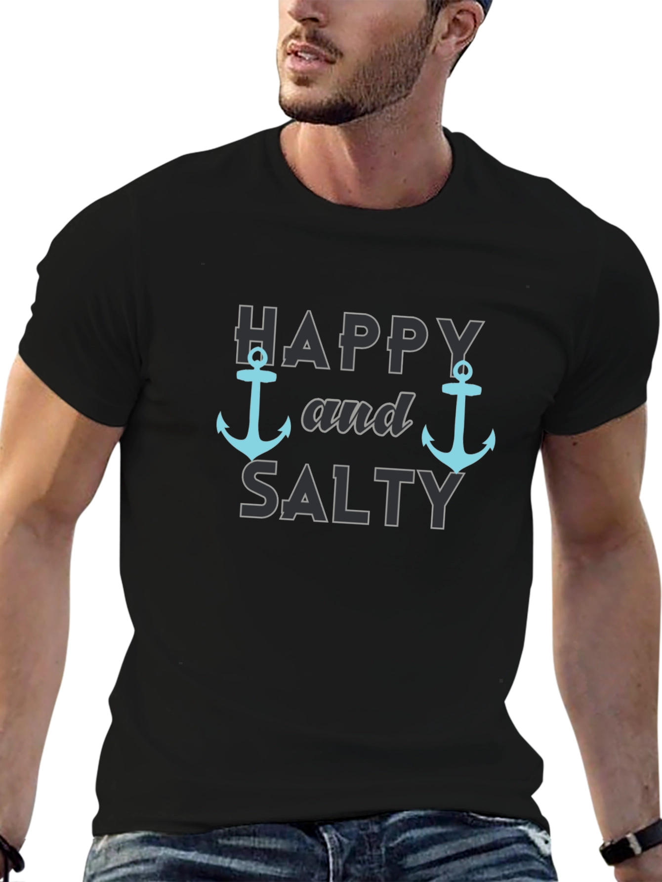 Happy & Salty Anchor T-Shirt