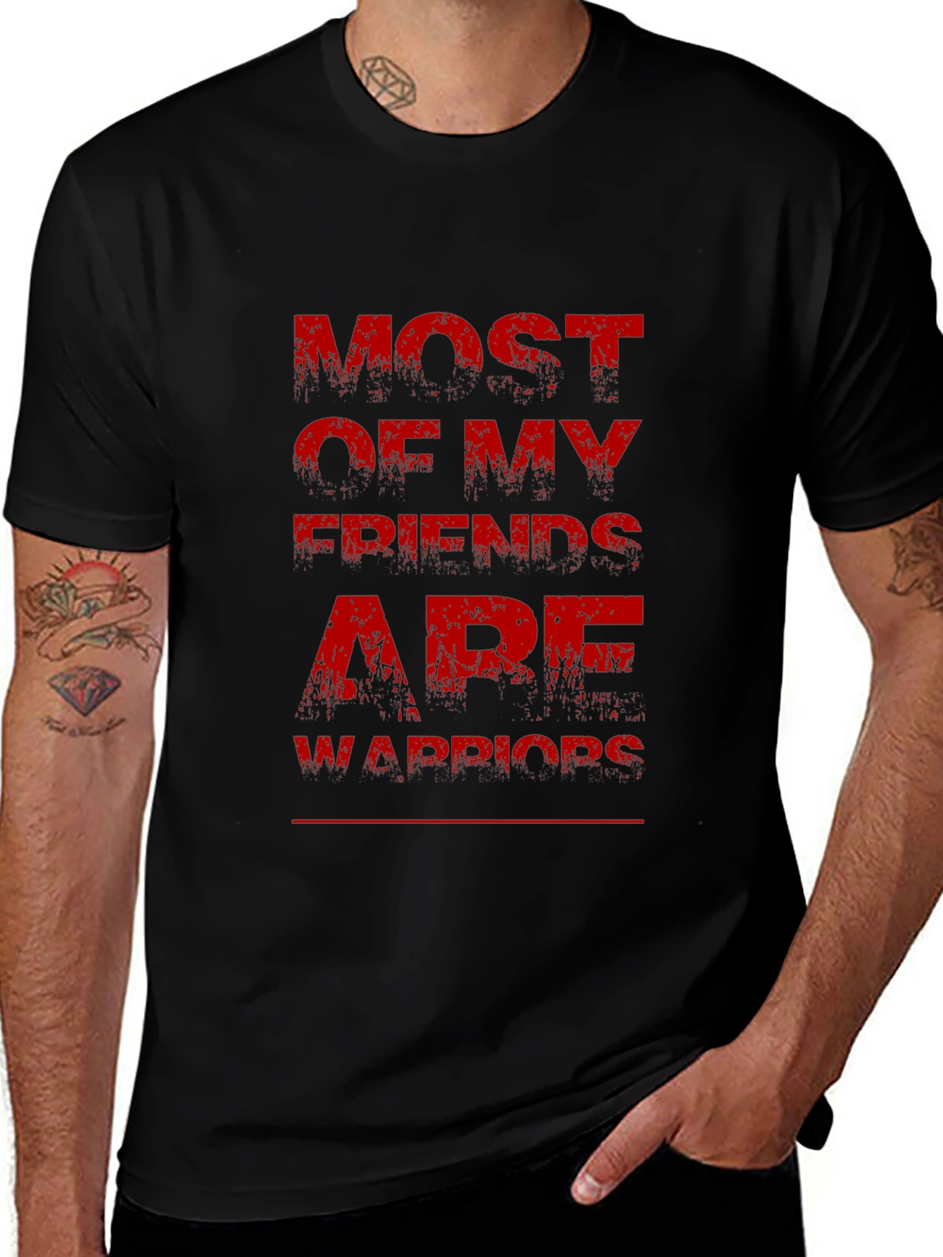 Most of My Friends Are Warriors Graphic Tee