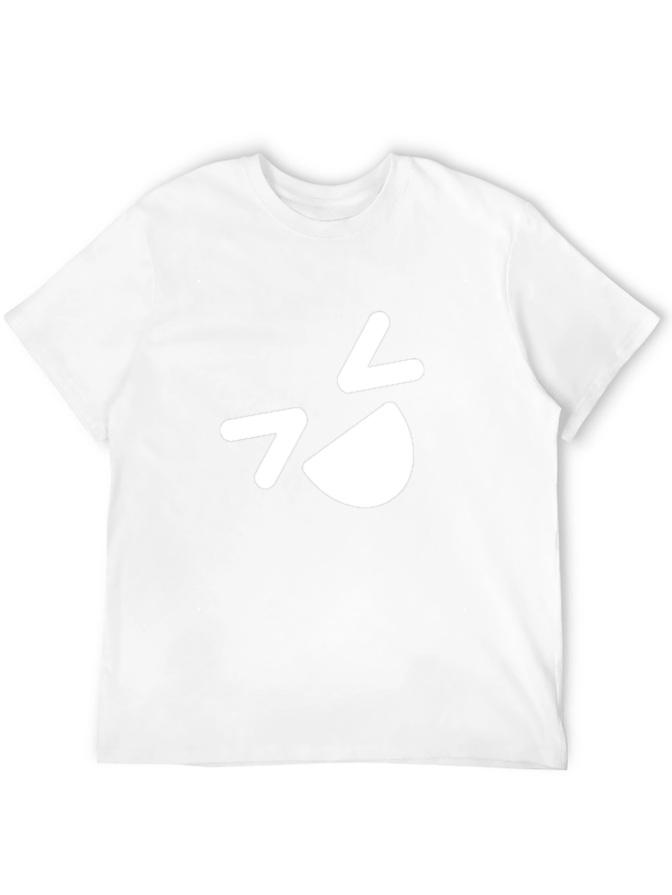 Black T-Shirt with Quirky White Graphic
