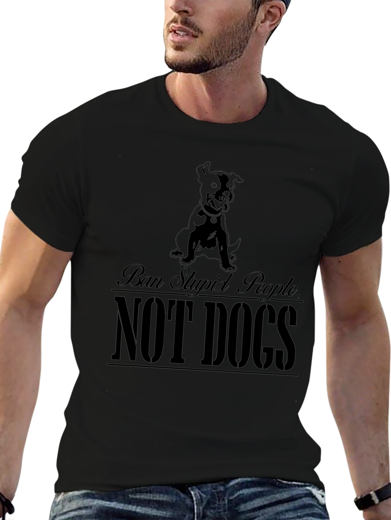 Ban Stupid People Not Dogs T-Shirt