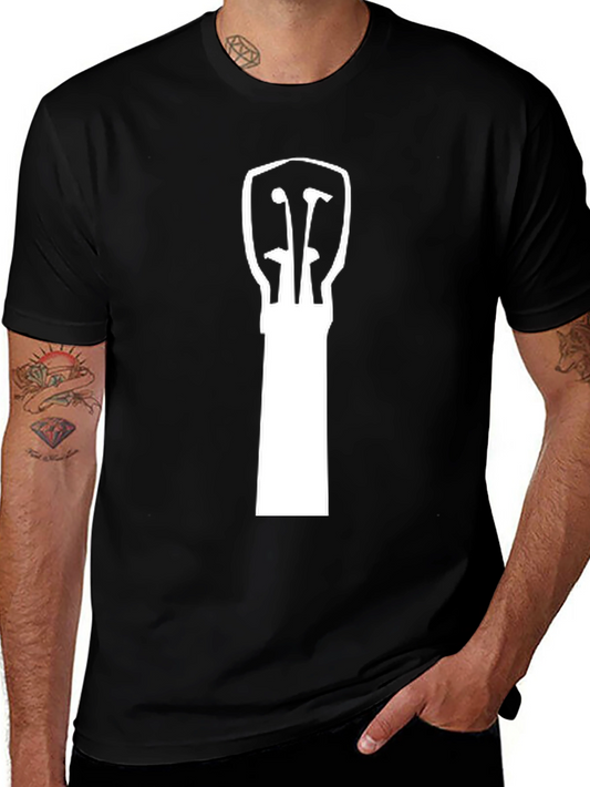 Guitar Headstock Graphic Tee - Black