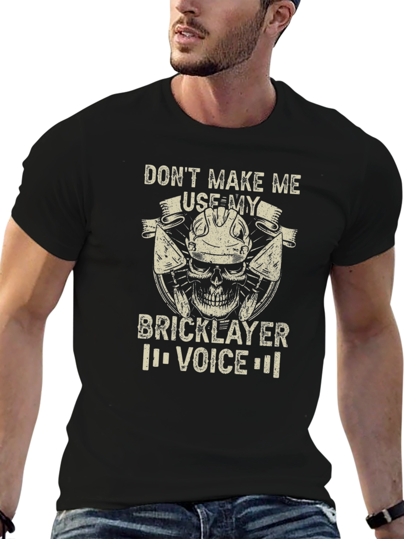Bricklayer Voice Graphic Tee - Black Cotton