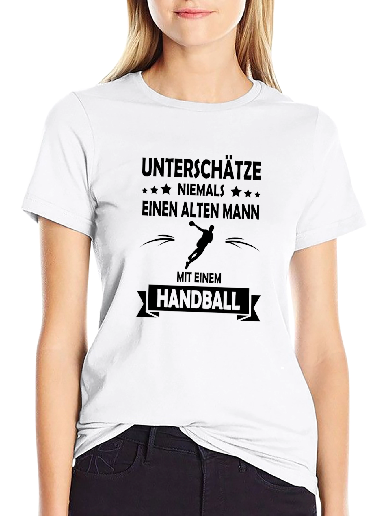 Unterschätze Niemals T-Shirt Handball Design