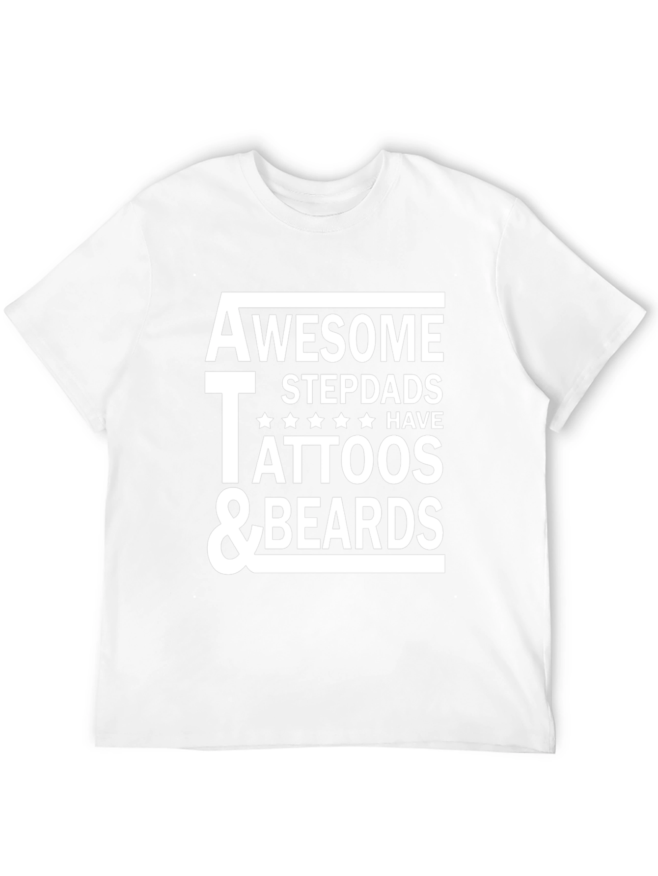 Awesome Stepdads Tattoos & Beards T-Shirt