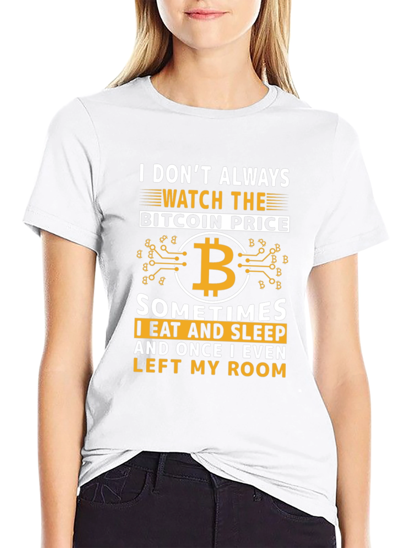 Bitcoin Cryptocurrency Graphic T-Shirt