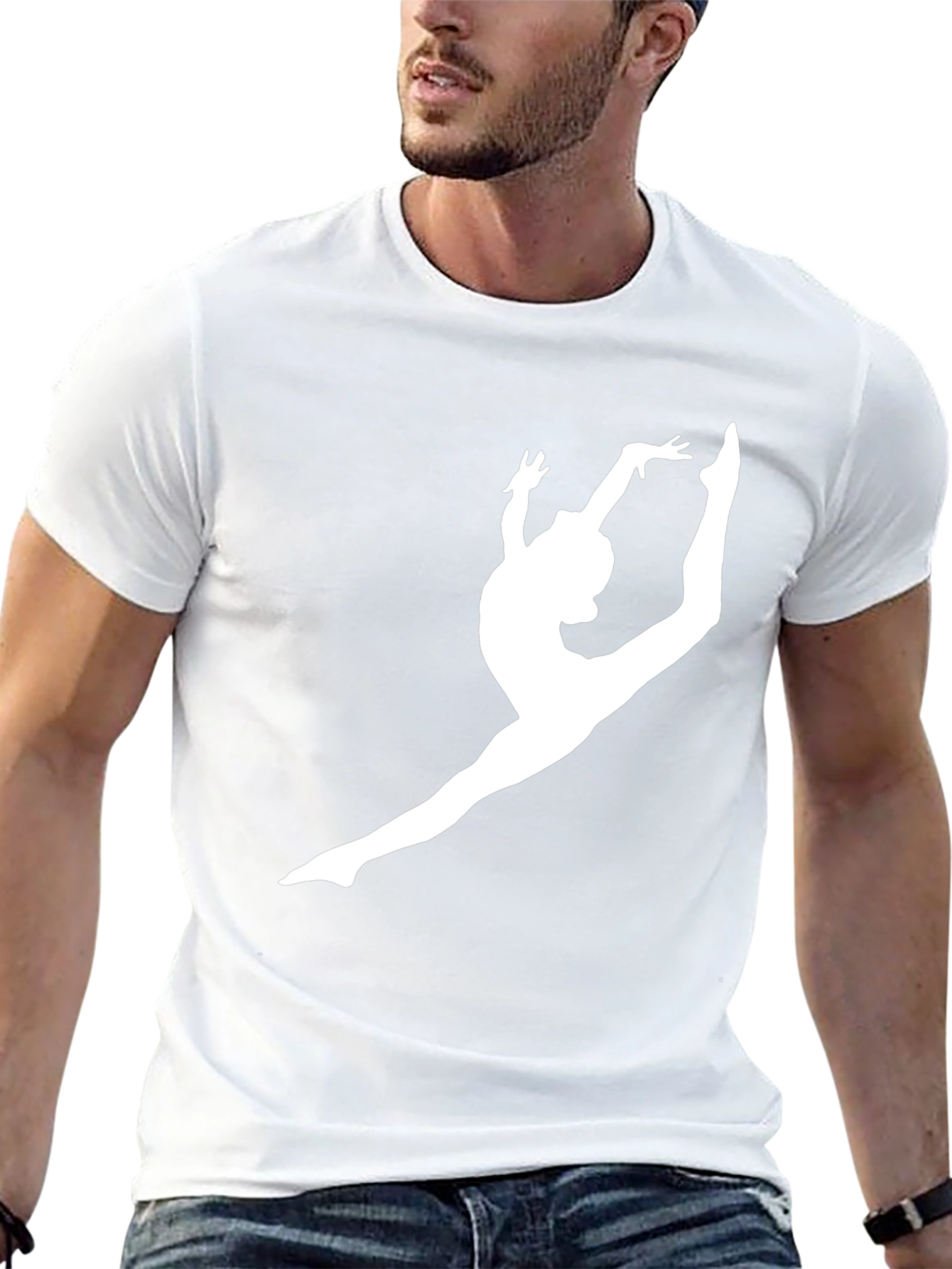 Gymnastics Silhouette Black Tee