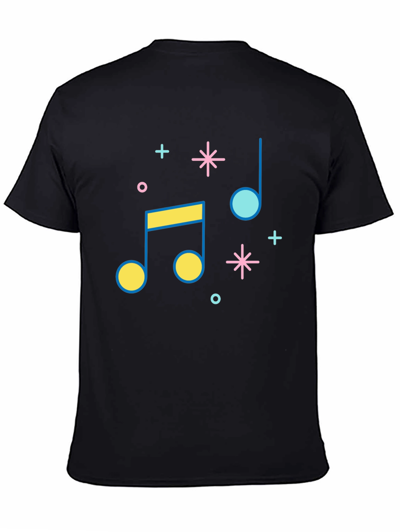 Musical Note Graphic Tee - Retro Style
