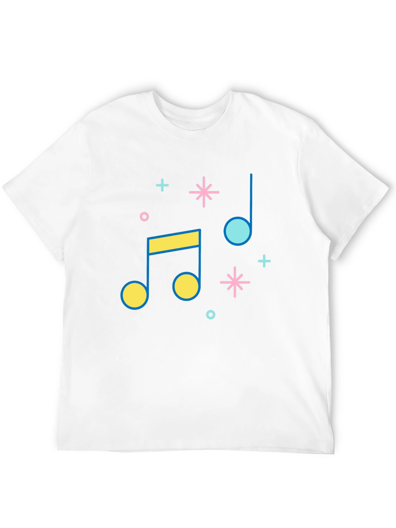 Musical Note Graphic Tee - Retro Style