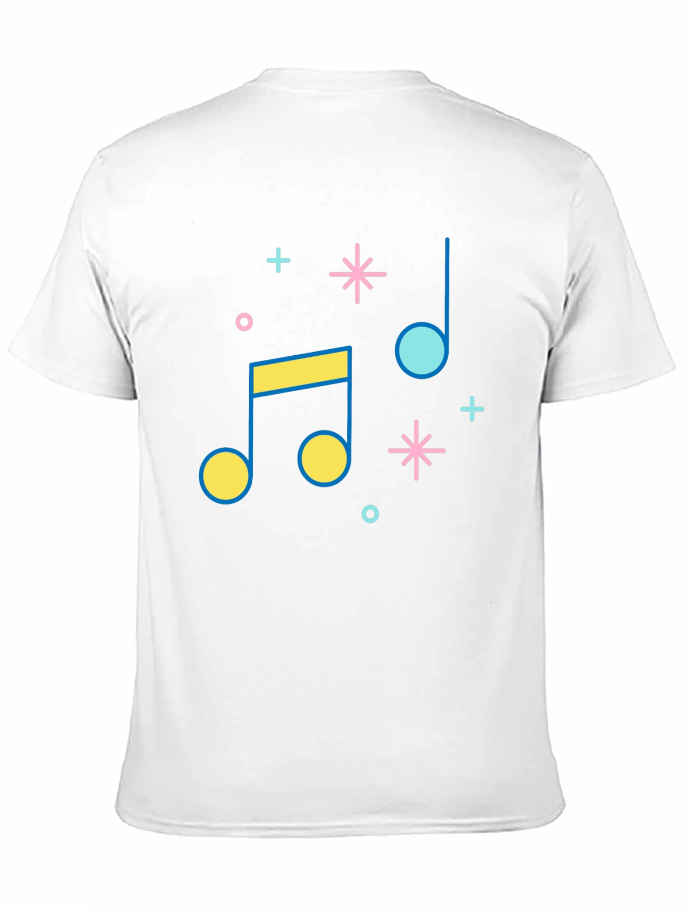 Musical Note Graphic Tee - Retro Style