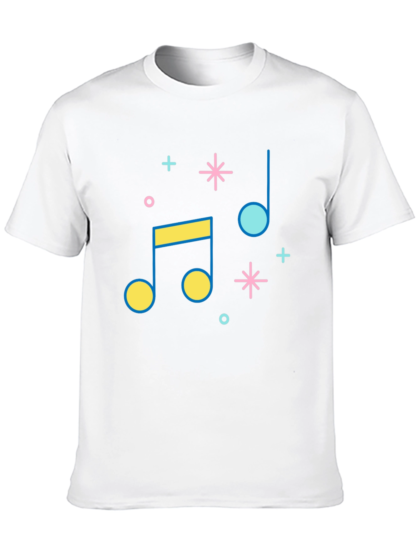 Musical Note Graphic Tee - Retro Style