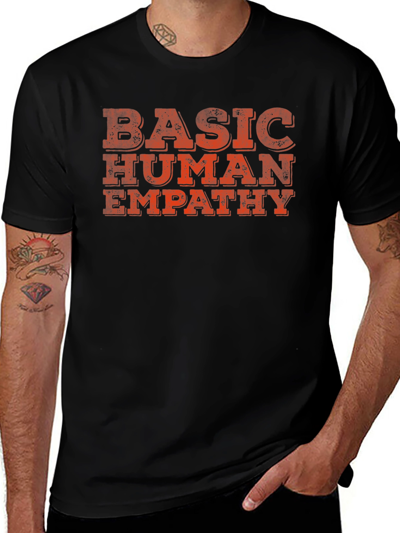Basic Human Empathy Graphic Tee - Black Unisex
