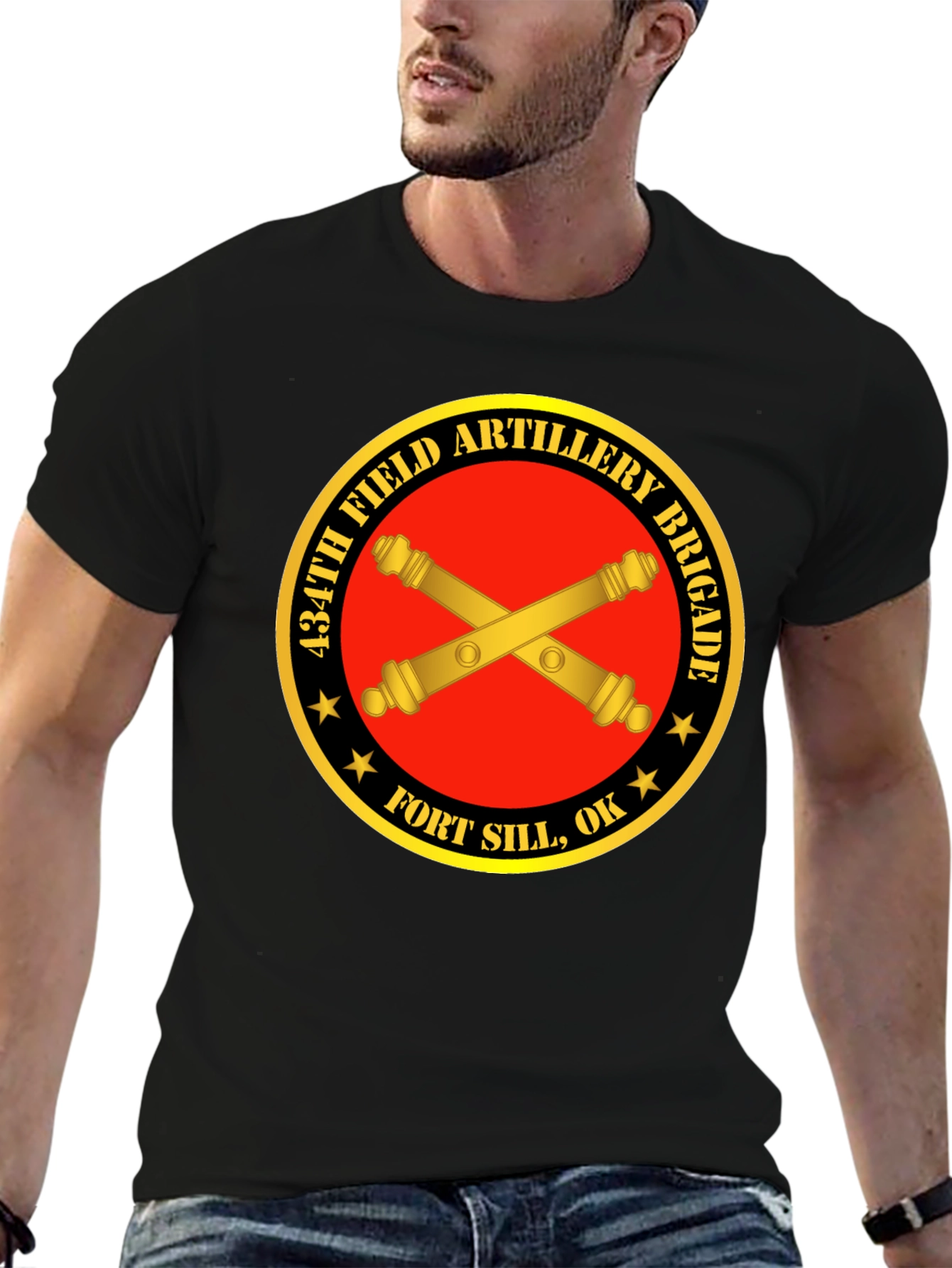 434th Field Artillery Brigade Black T-Shirt