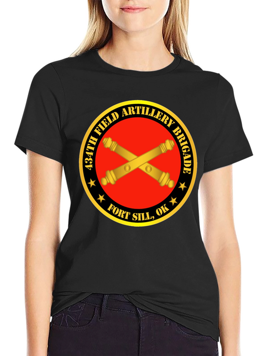 434th Field Artillery Brigade Black T-Shirt