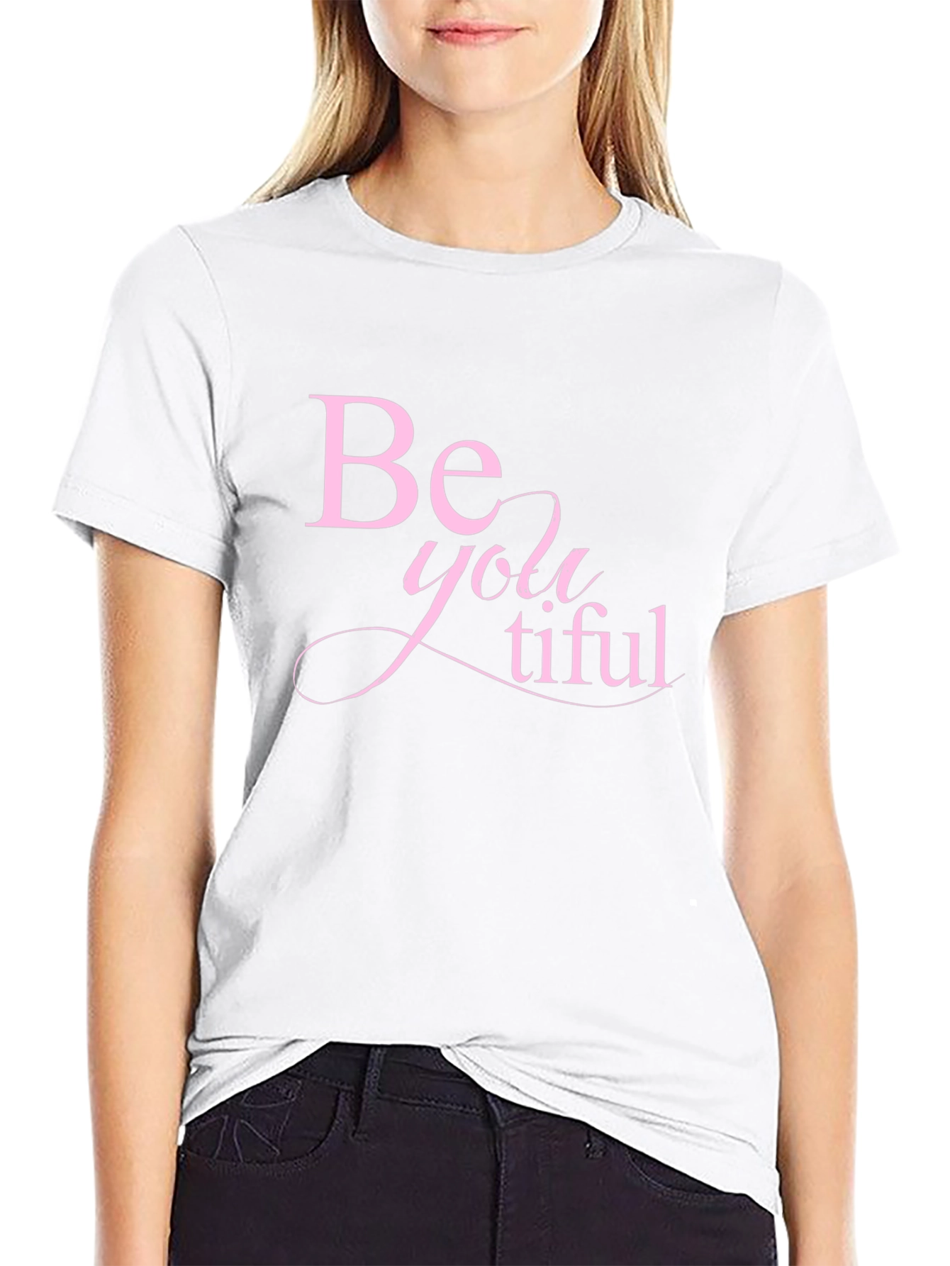 Be-YOU-tiful Black Graphic Tee
