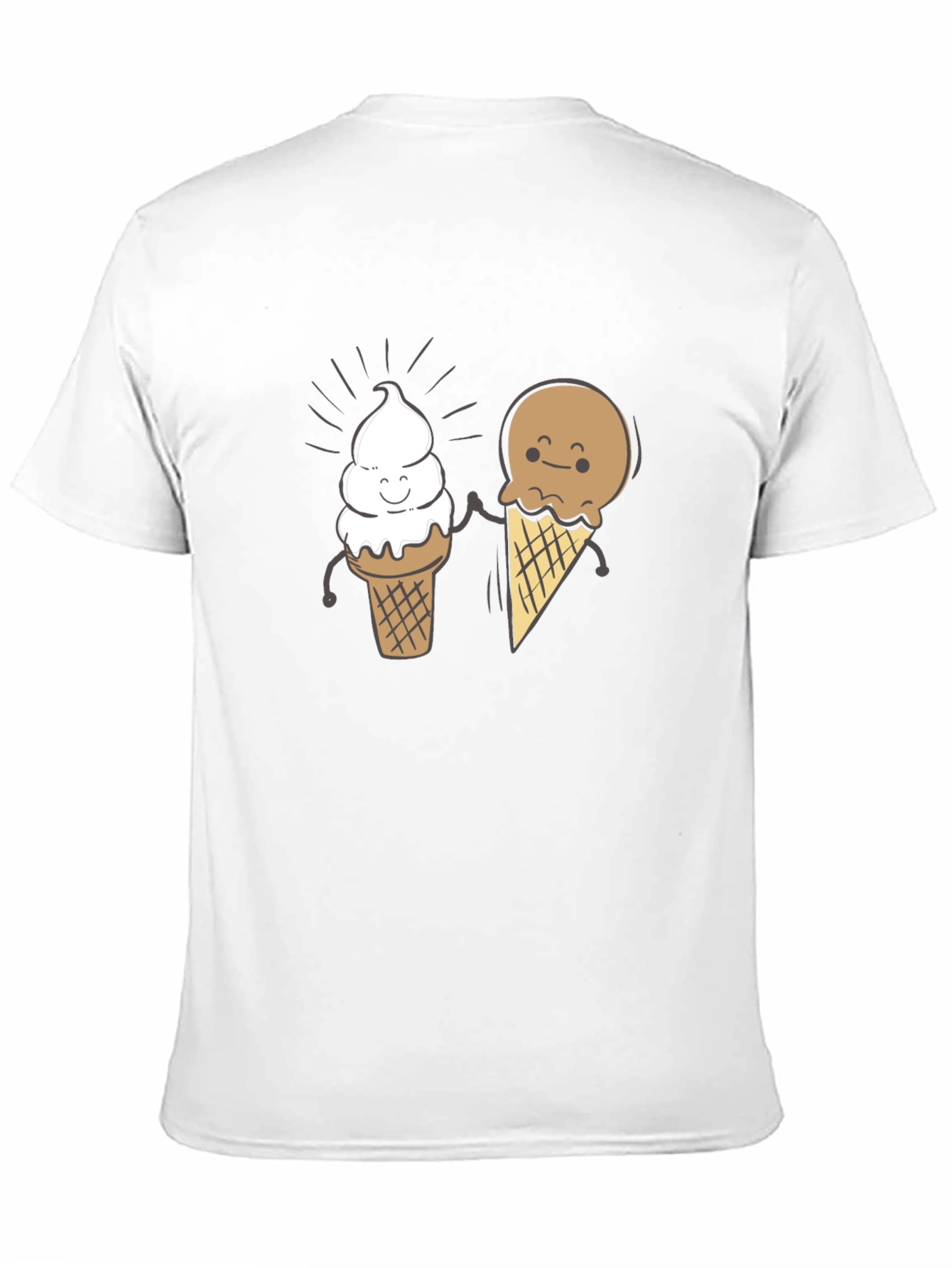 Cute Ice Cream Cone Graphic T-Shirt