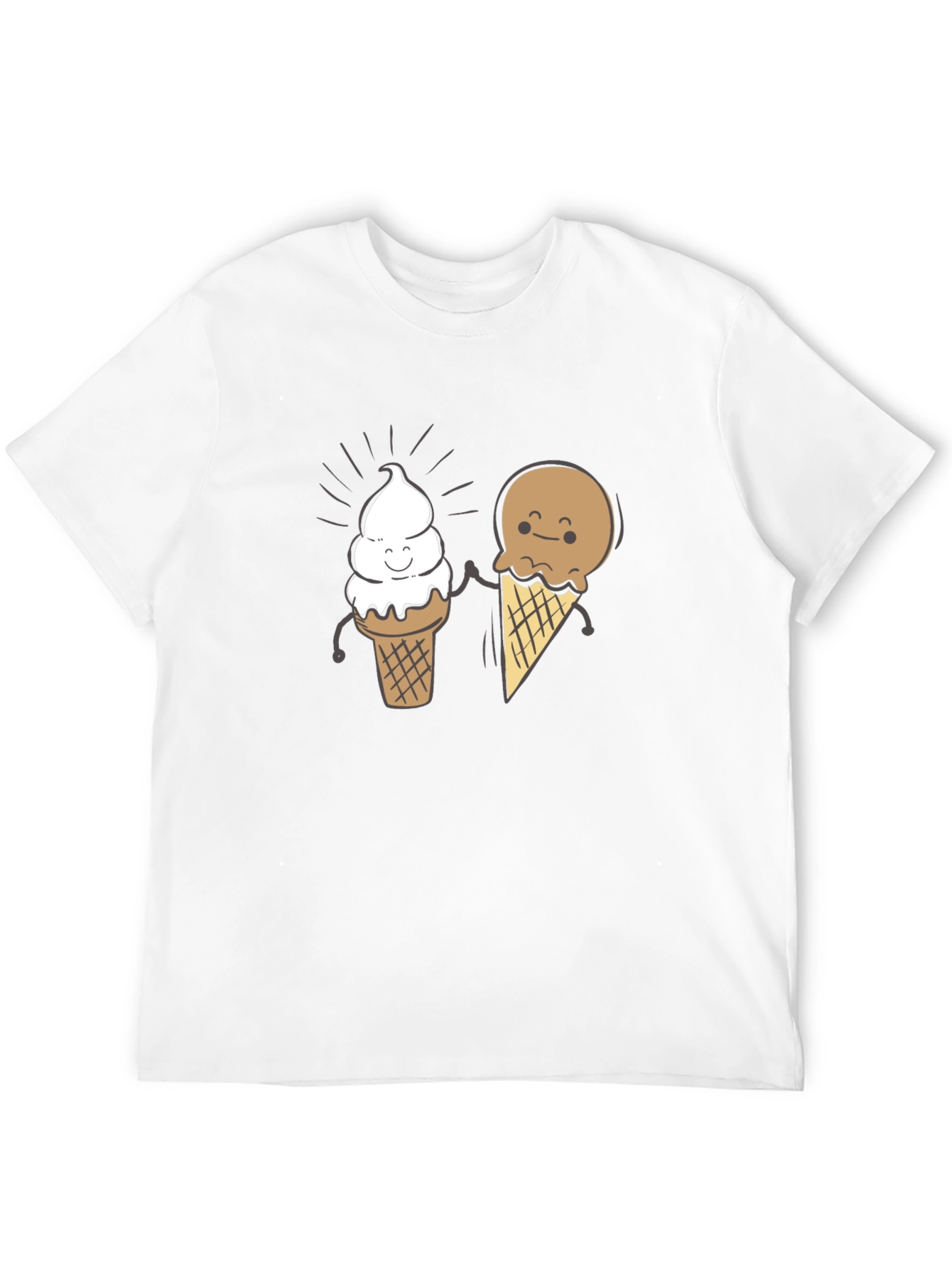 Cute Ice Cream Cone Graphic T-Shirt