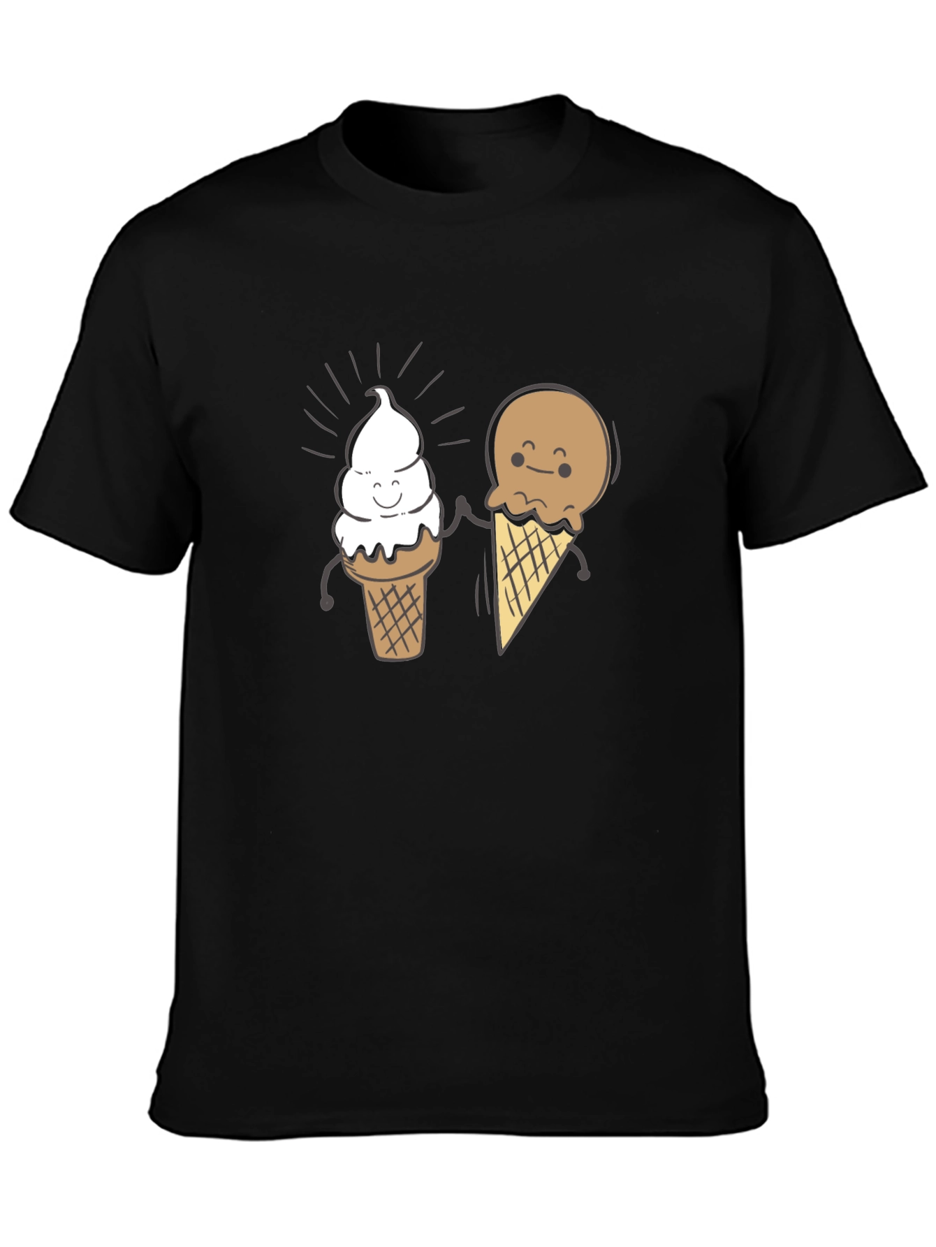 Cute Ice Cream Cone Graphic T-Shirt