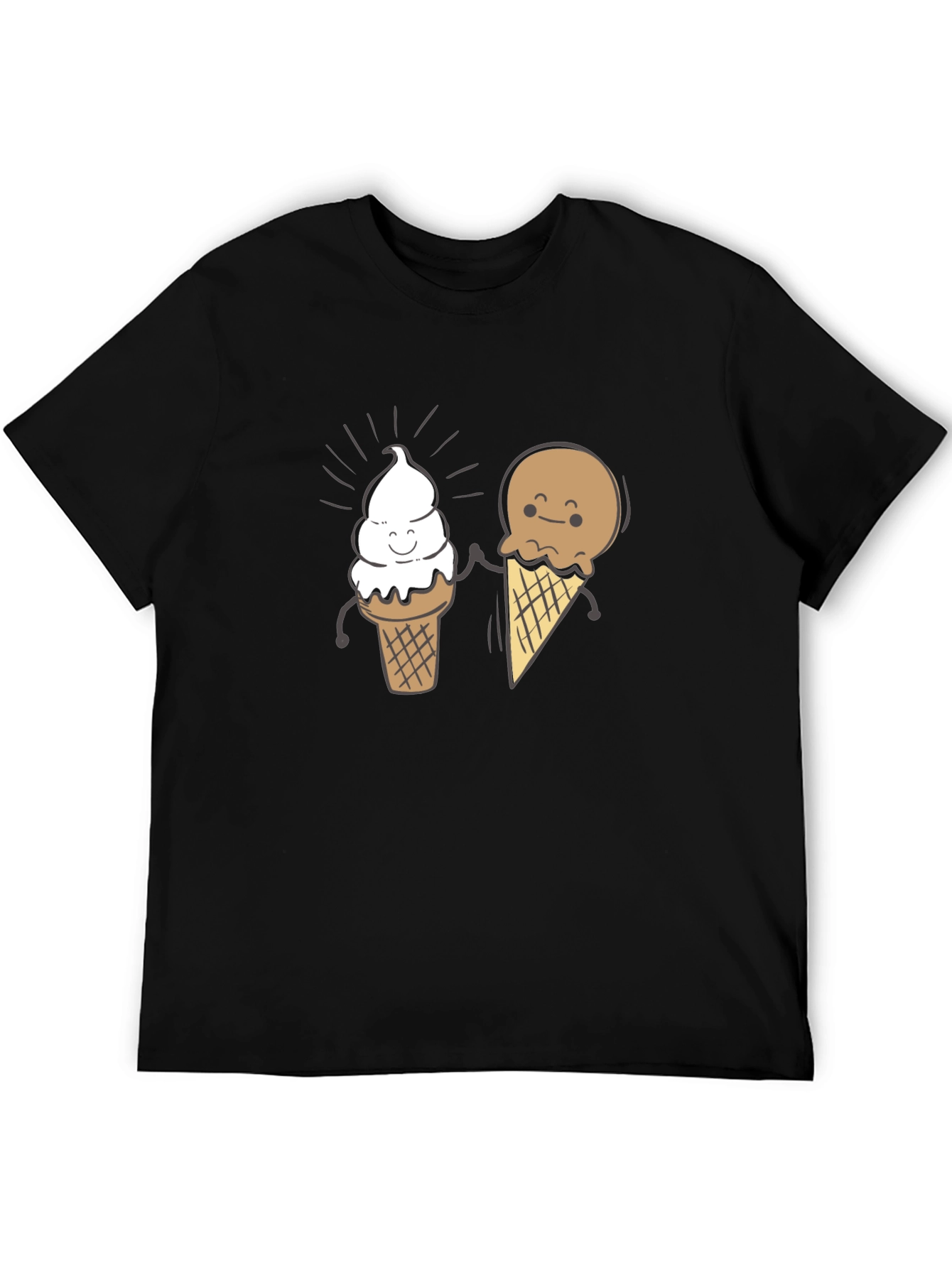 Cute Ice Cream Cone Graphic T-Shirt