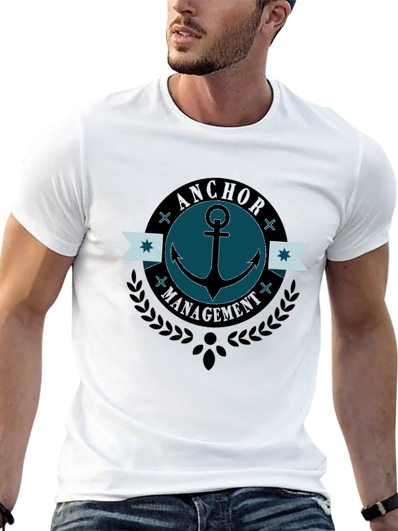 Anchor Management T-Shirt - Stylish Graphic Tee