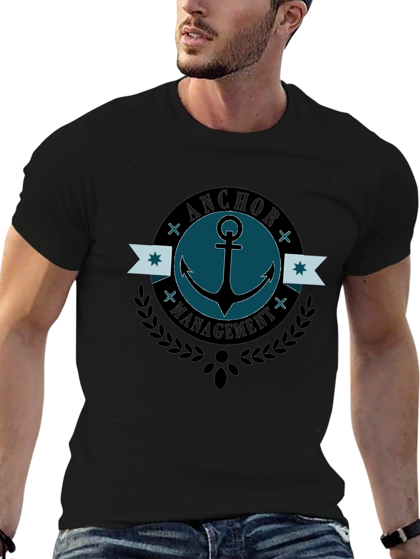 Anchor Management T-Shirt - Stylish Graphic Tee