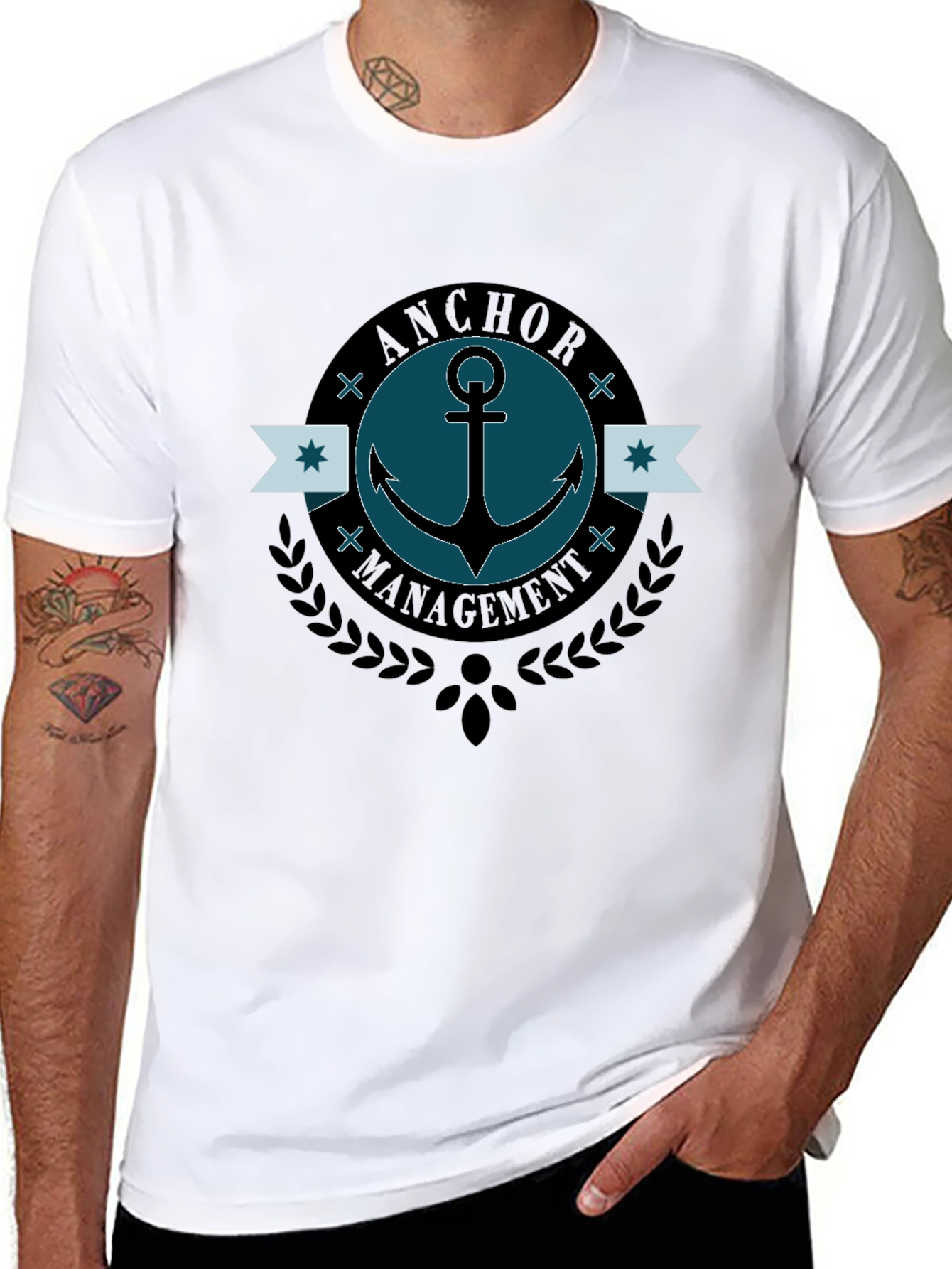 Anchor Management T-Shirt - Stylish Graphic Tee