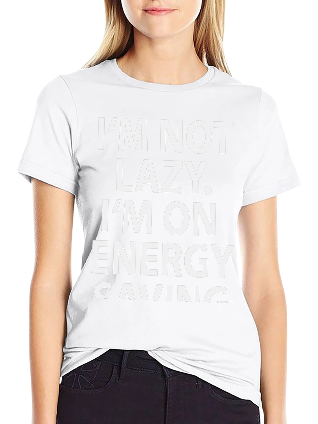 Funny Energy Saving T-Shirt - Black Cotton Tee