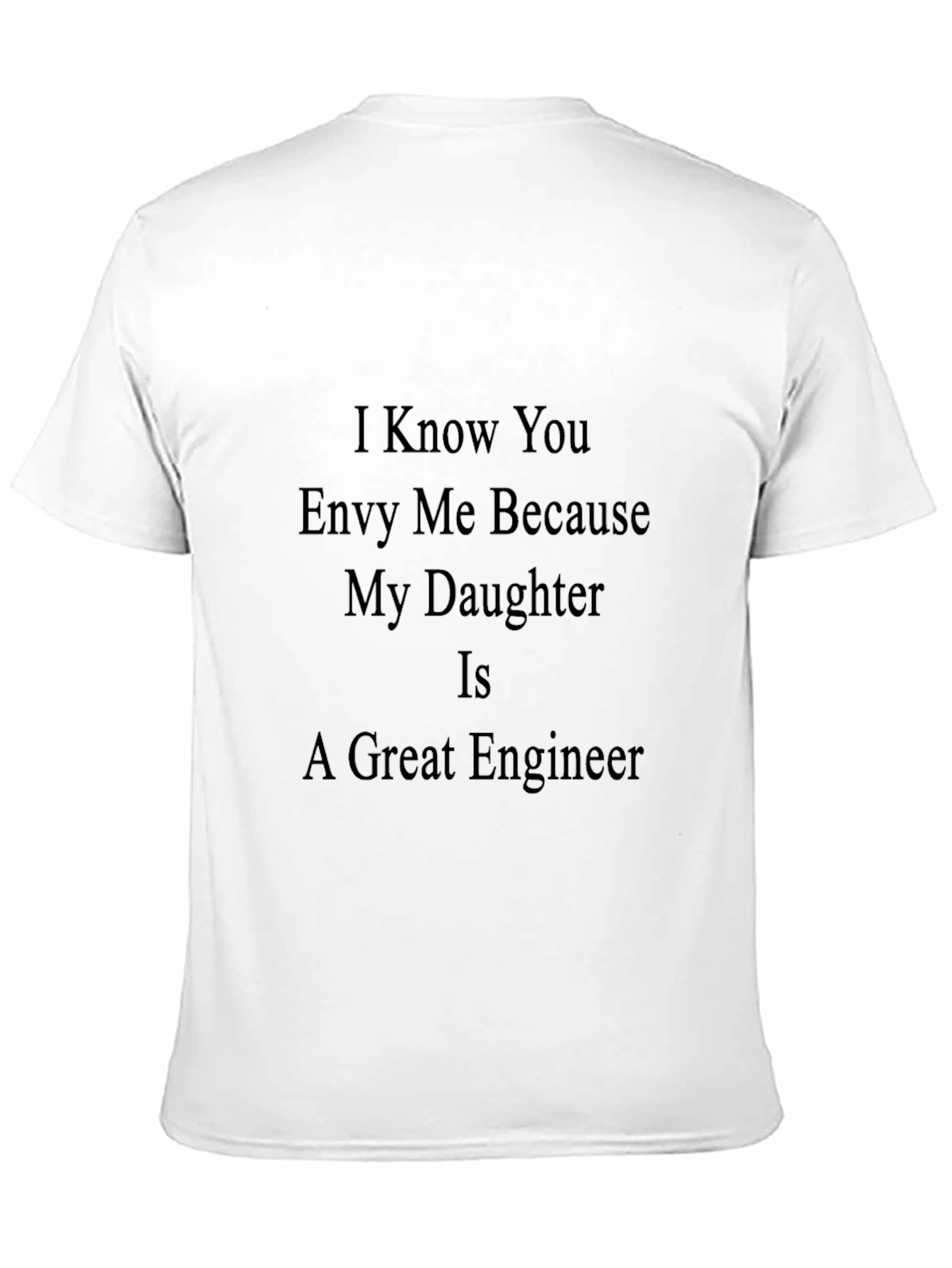 Proud Engineer Dad Black T-Shirt