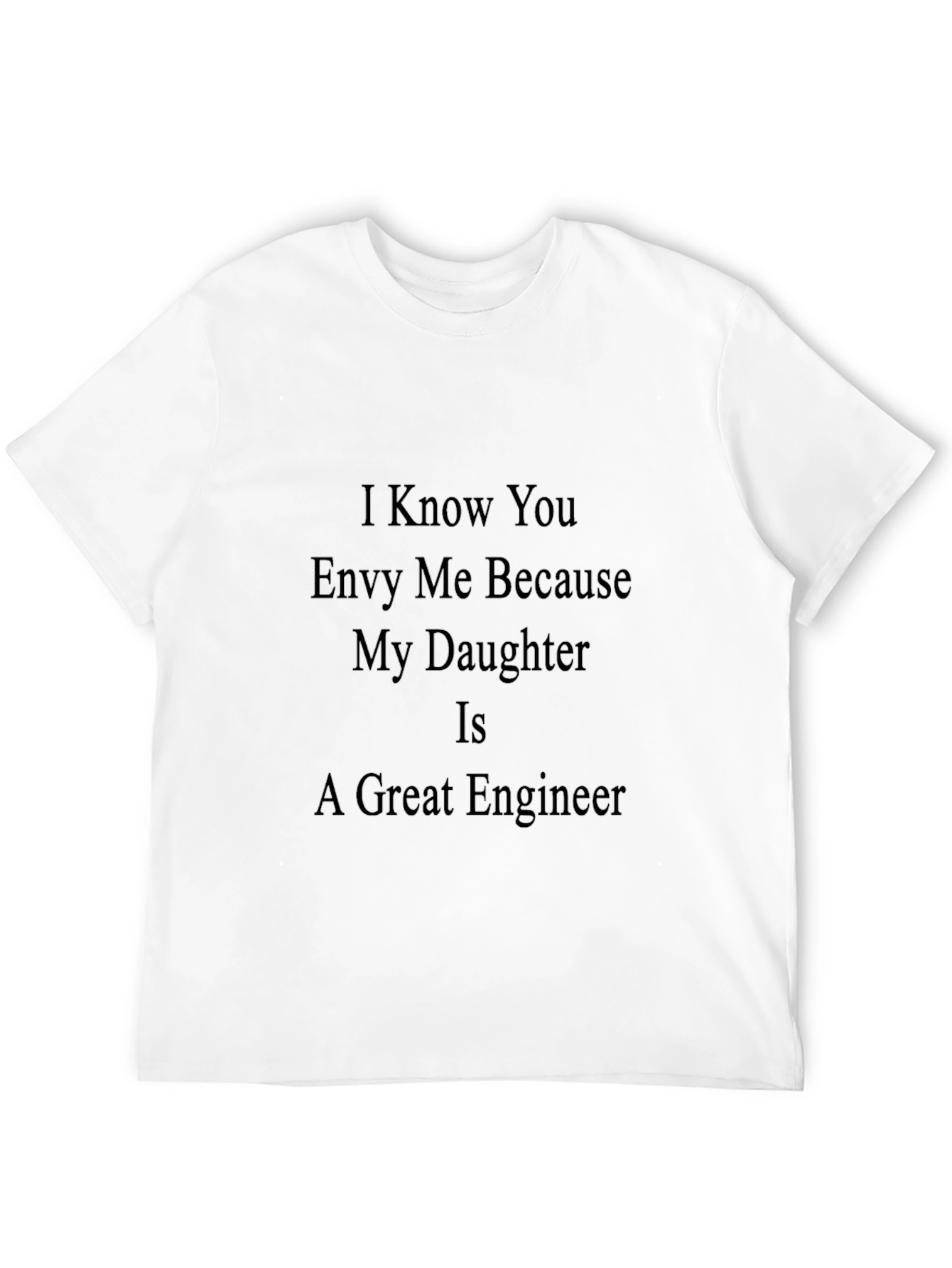 Proud Engineer Dad Black T-Shirt