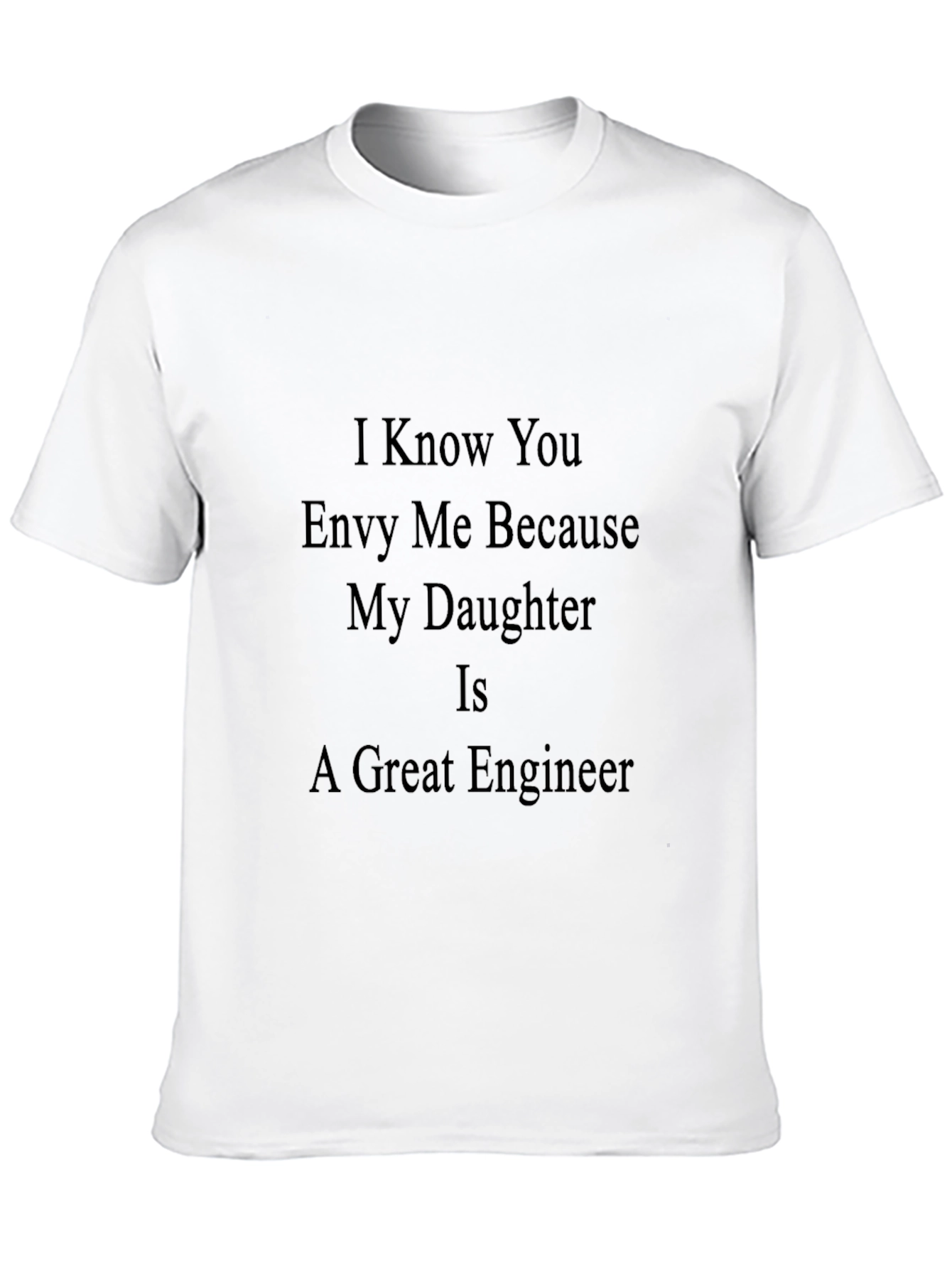 Proud Engineer Dad Black T-Shirt