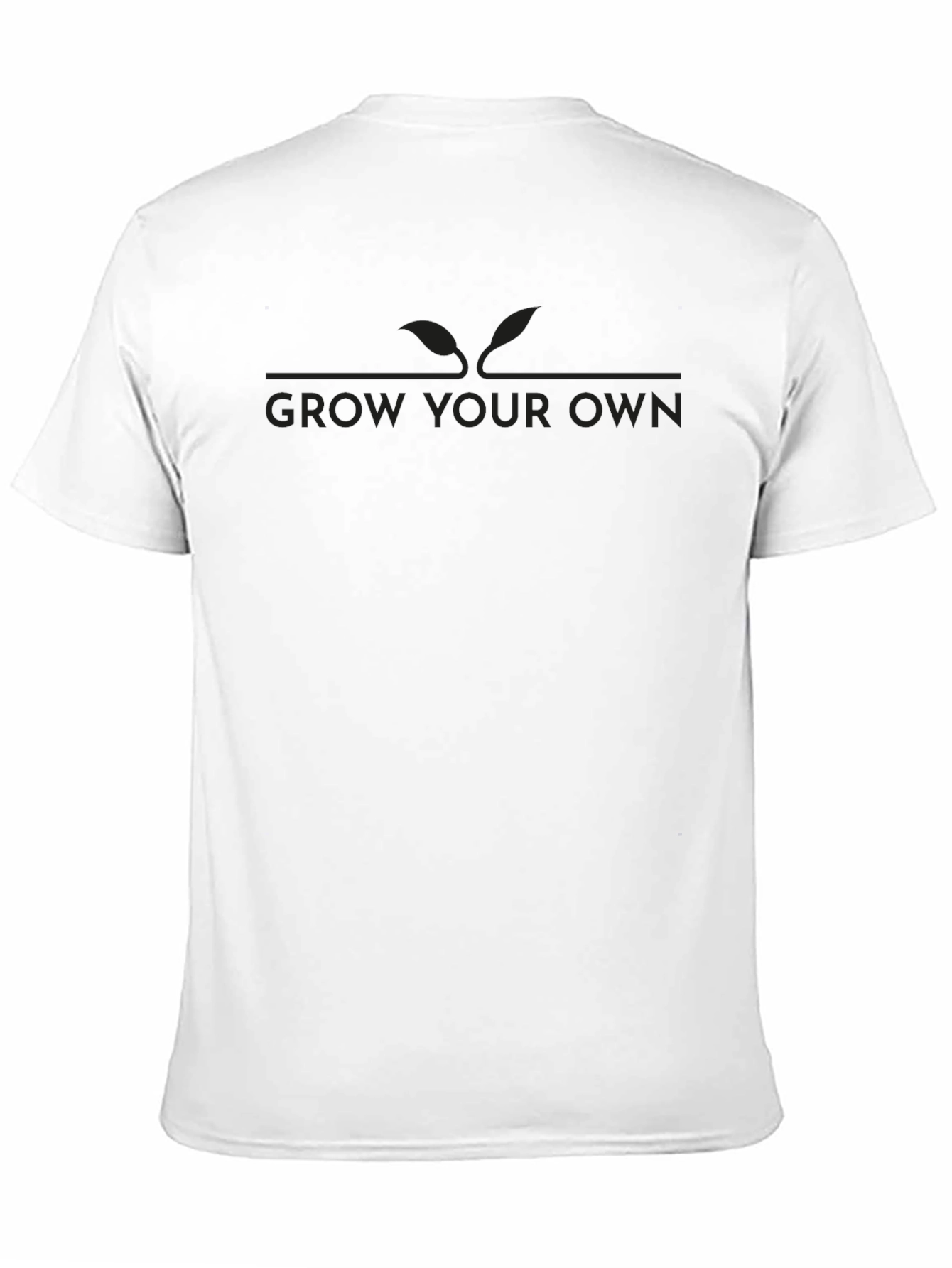 Grow Your Own Graphic Tee - Stylish Black T-Shirt