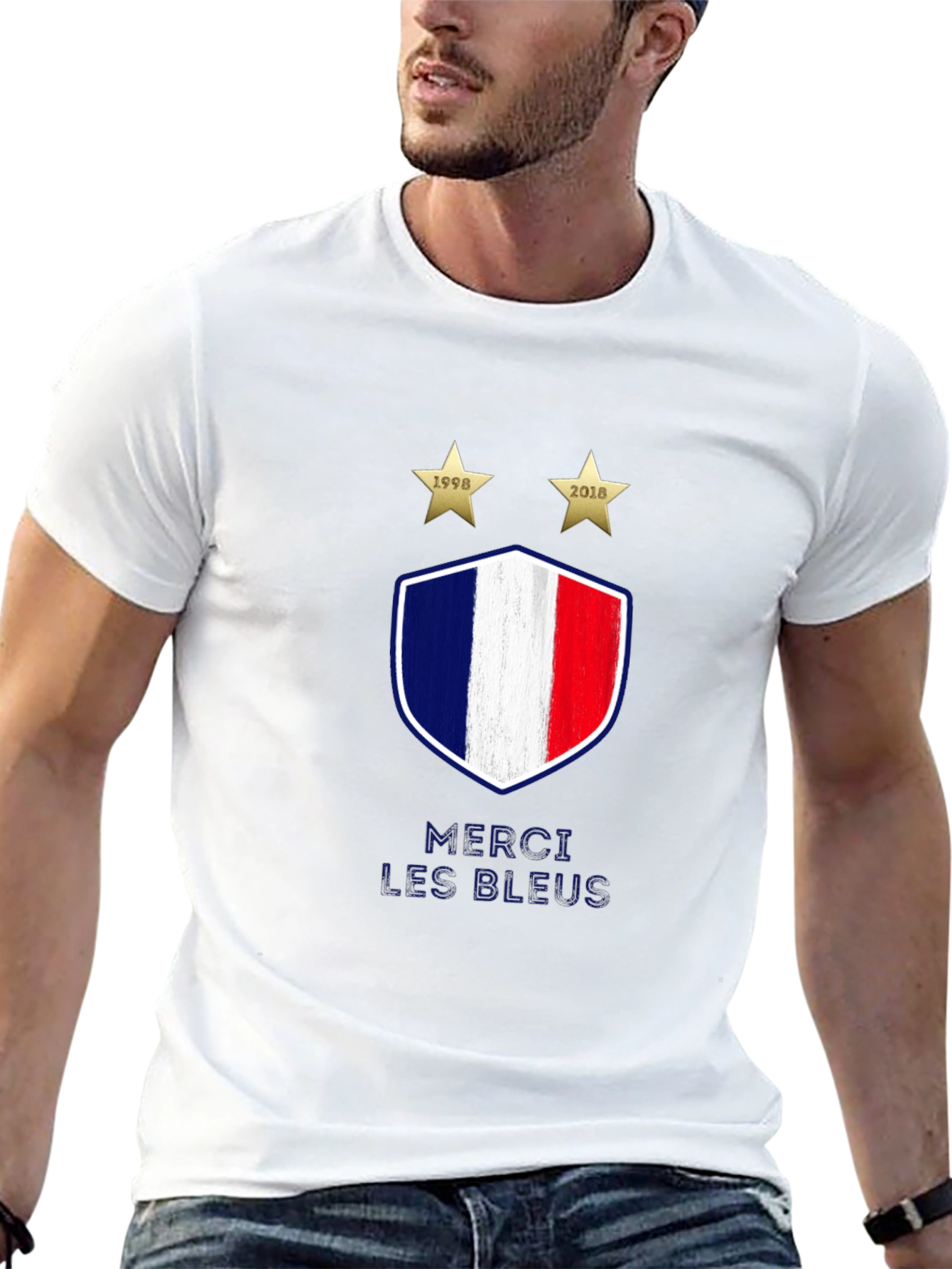 France Soccer Merci Les Bleus T-Shirt