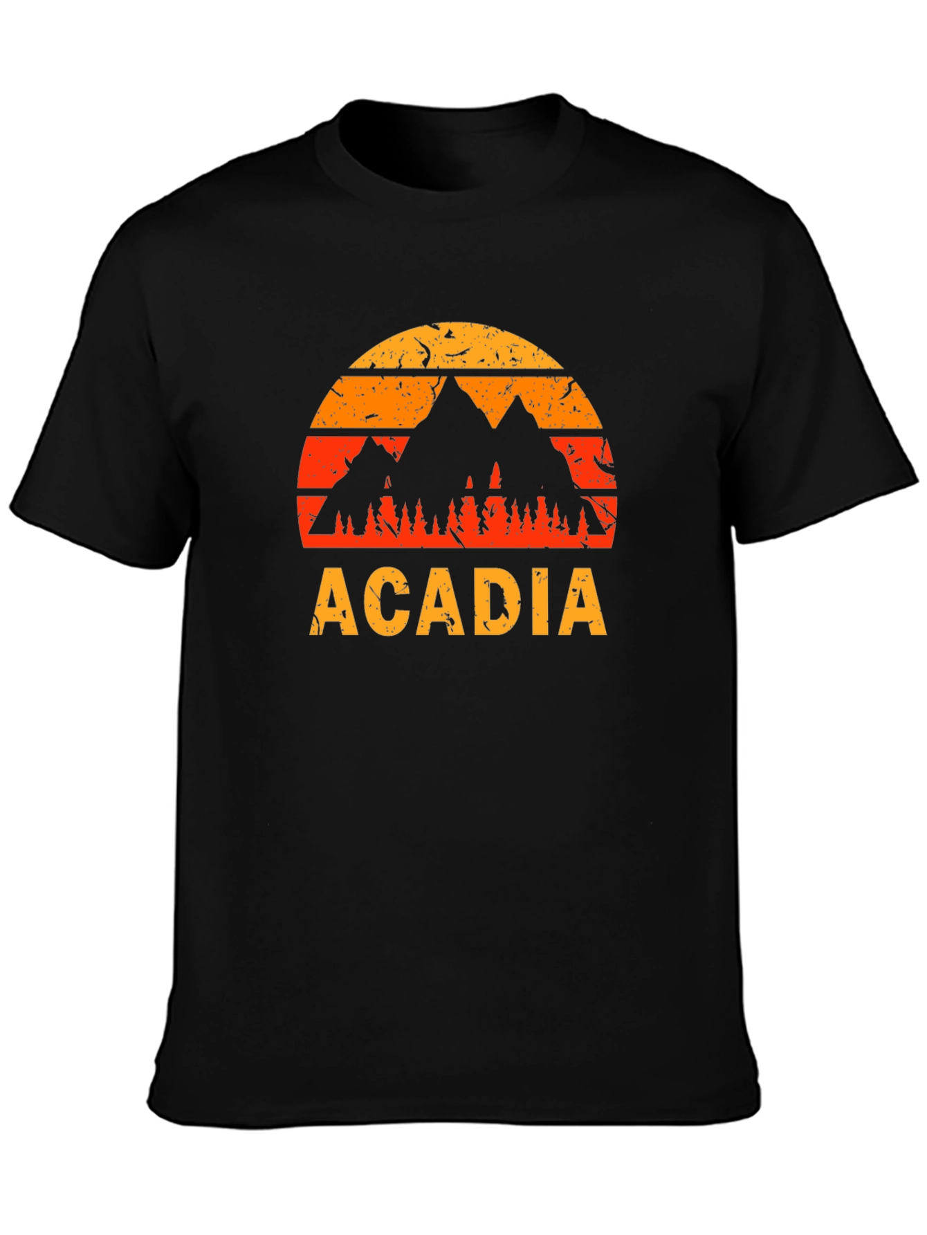Acadia Mountain Sunset Graphic T-Shirt