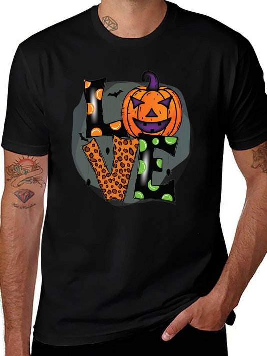 Halloween Love T-Shirt Pumpkin Design