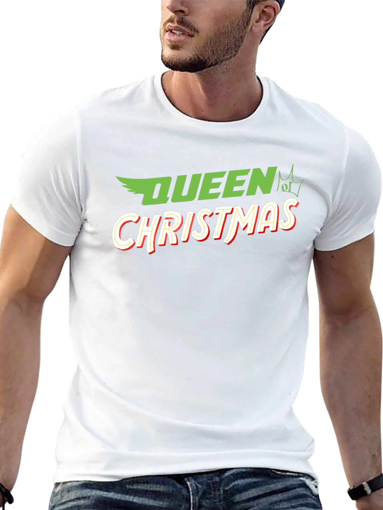 Queen of Christmas T-Shirt - Festive Holiday Apparel