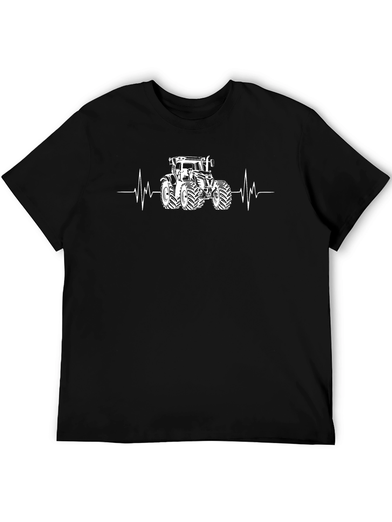 Tractor Heartbeat Graphic Tee - Farming Life