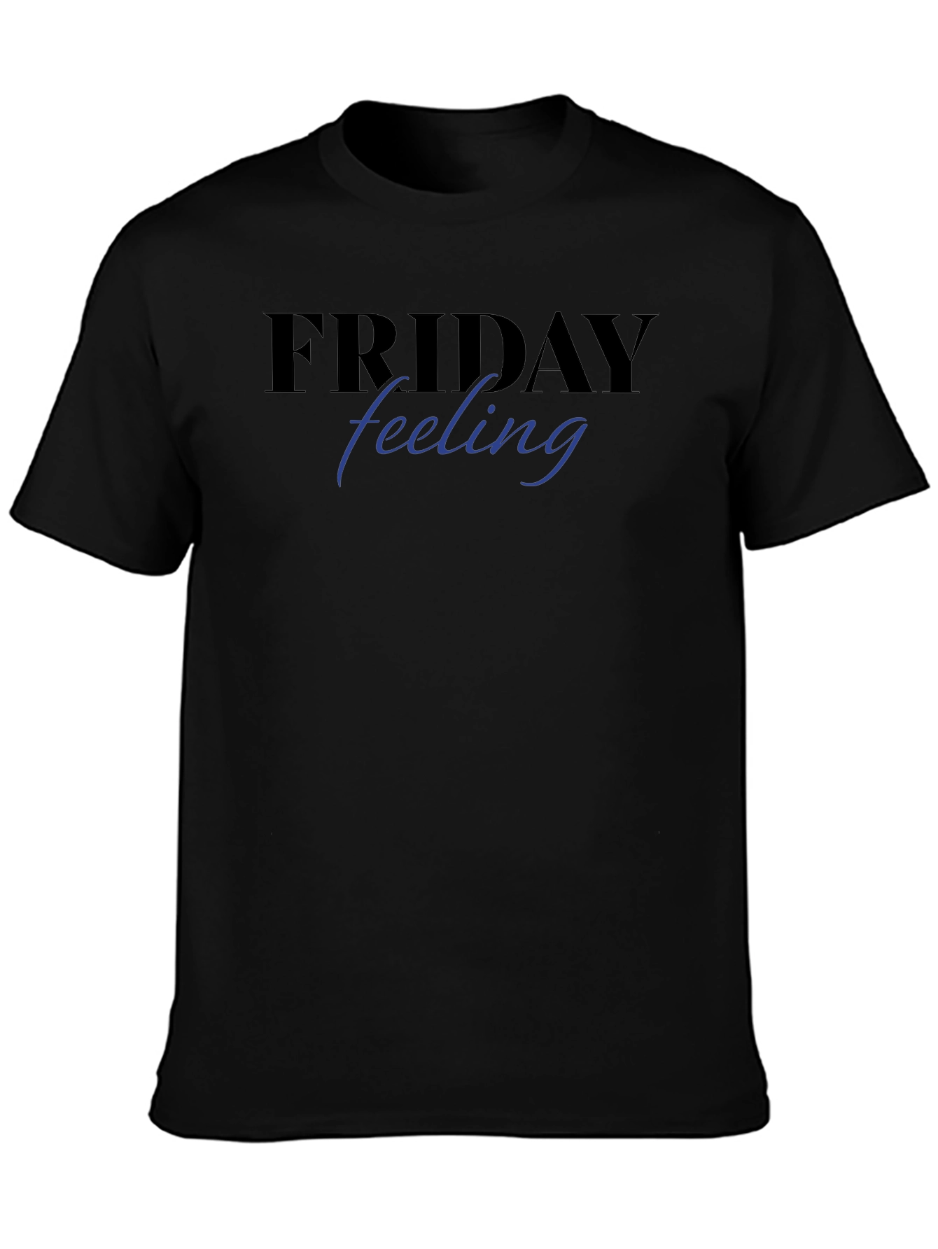 Friday Feeling Graphic Tee - Black Short Sleeve