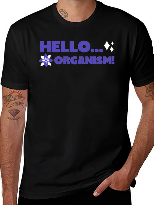 Hello Organism! Black Graphic Tee