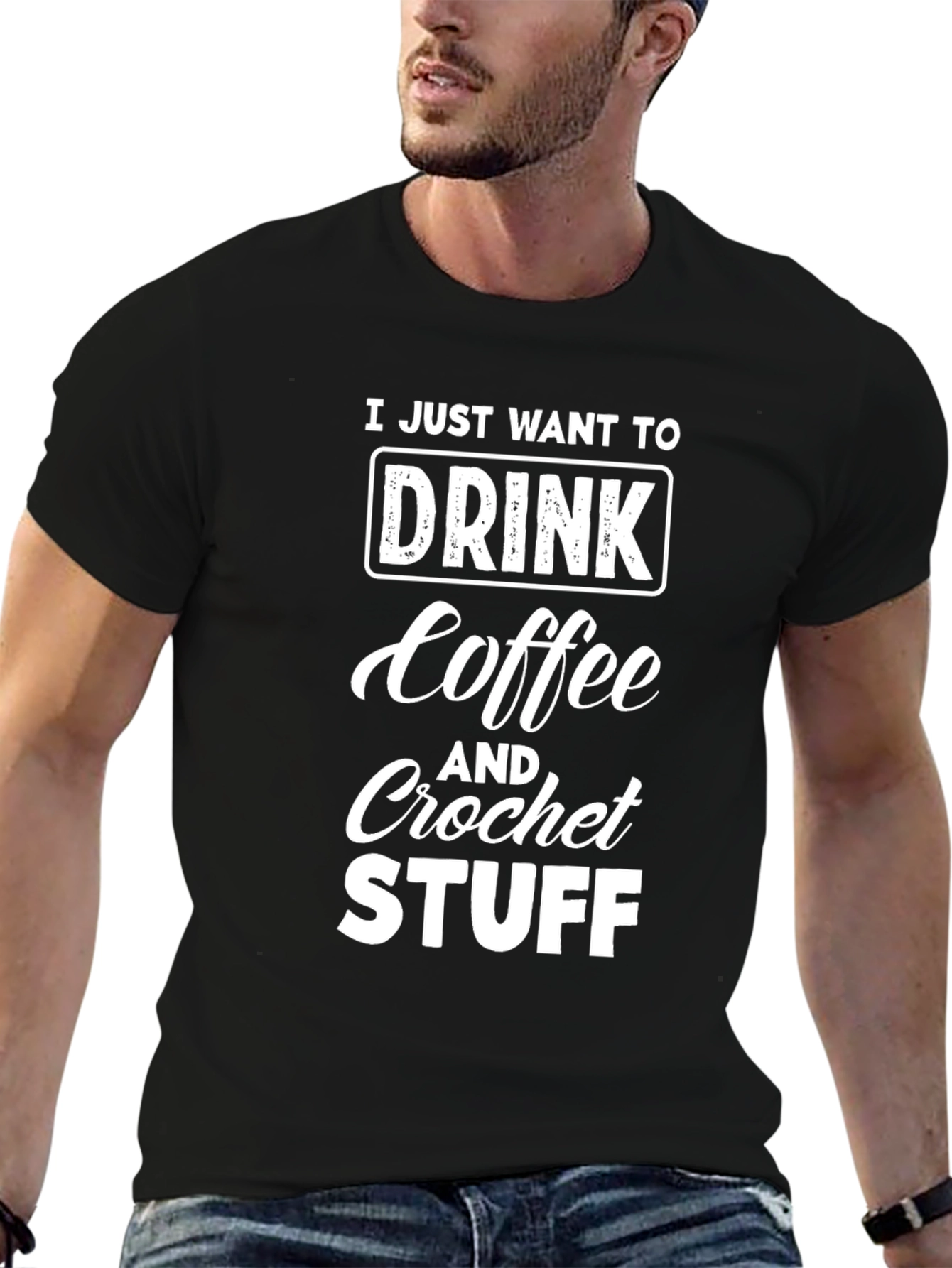 Coffee & Crochet T-Shirt - Funny Hobby Tee