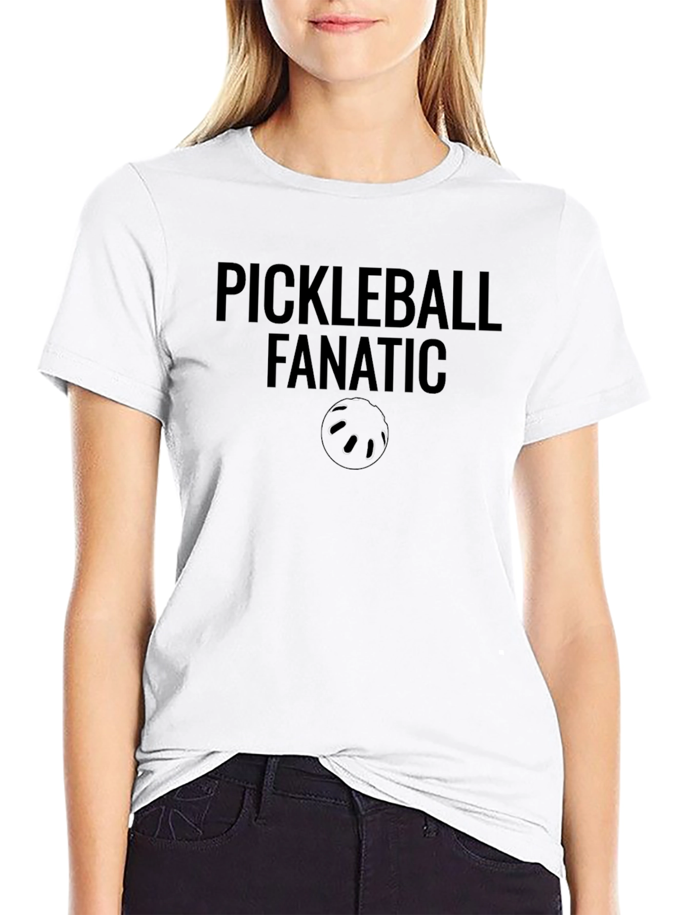 Pickleball Fanatic Black T-Shirt