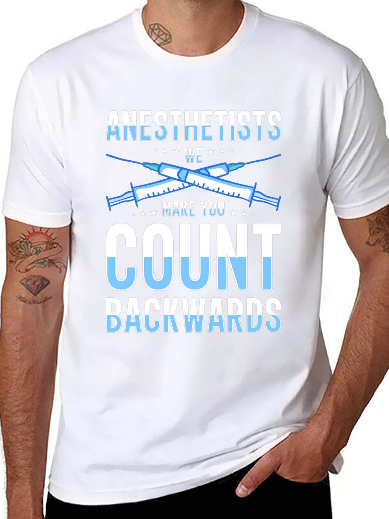 Anesthetists Make You Count Backwards Graphic Tee