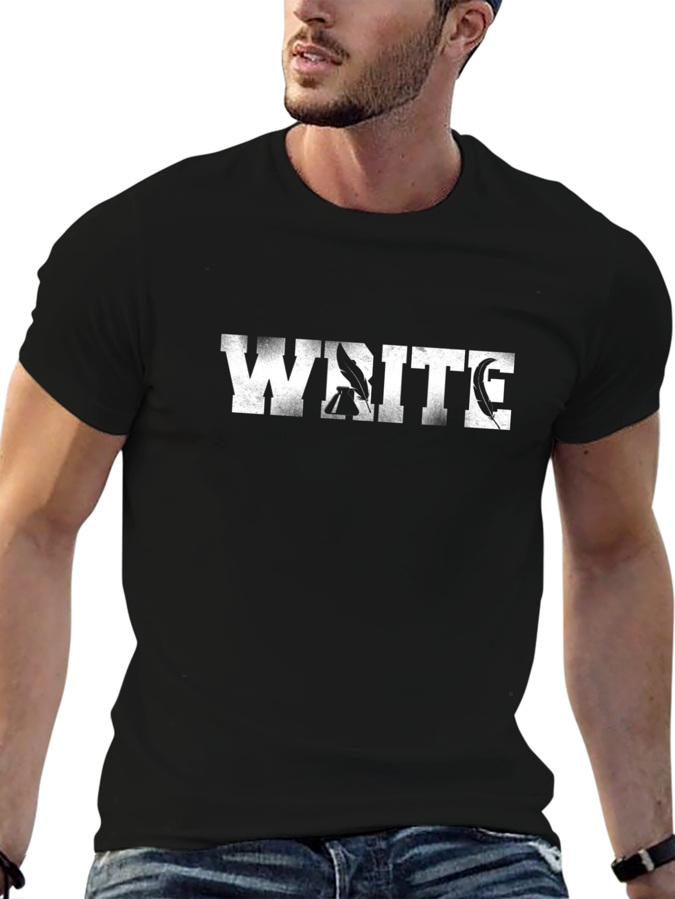 Write T-Shirt - Black Graphic Tee