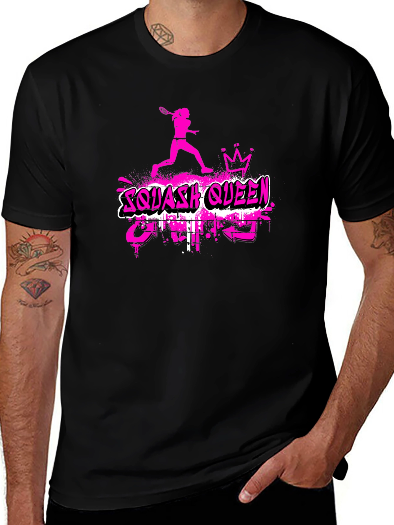 Squash Queen Graphic T-Shirt - Sporty Tee
