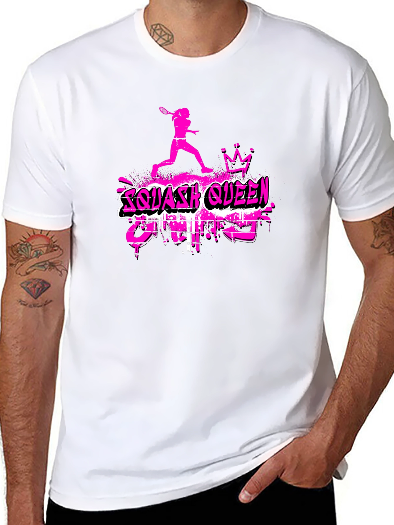 Squash Queen Graphic T-Shirt - Sporty Tee