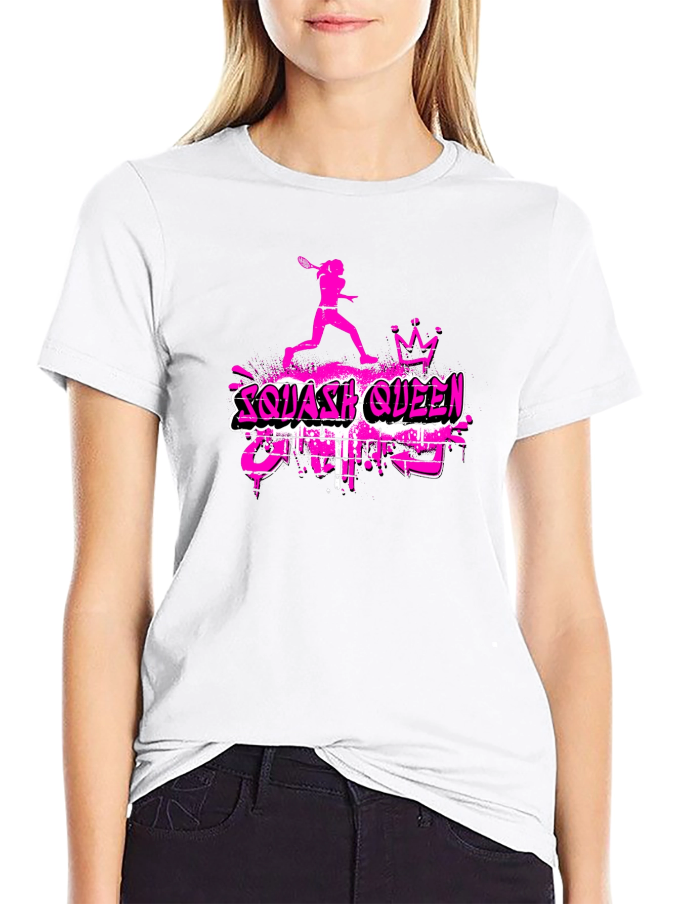 Squash Queen Graphic T-Shirt - Sporty Tee