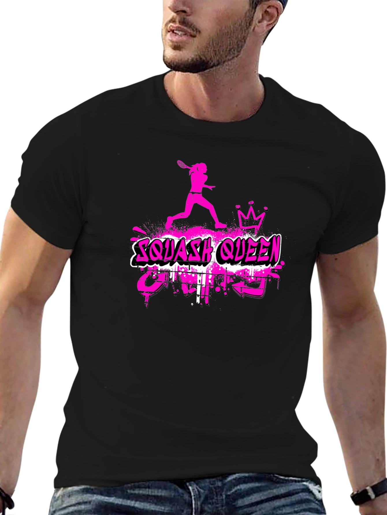 Squash Queen Graphic T-Shirt - Sporty Tee