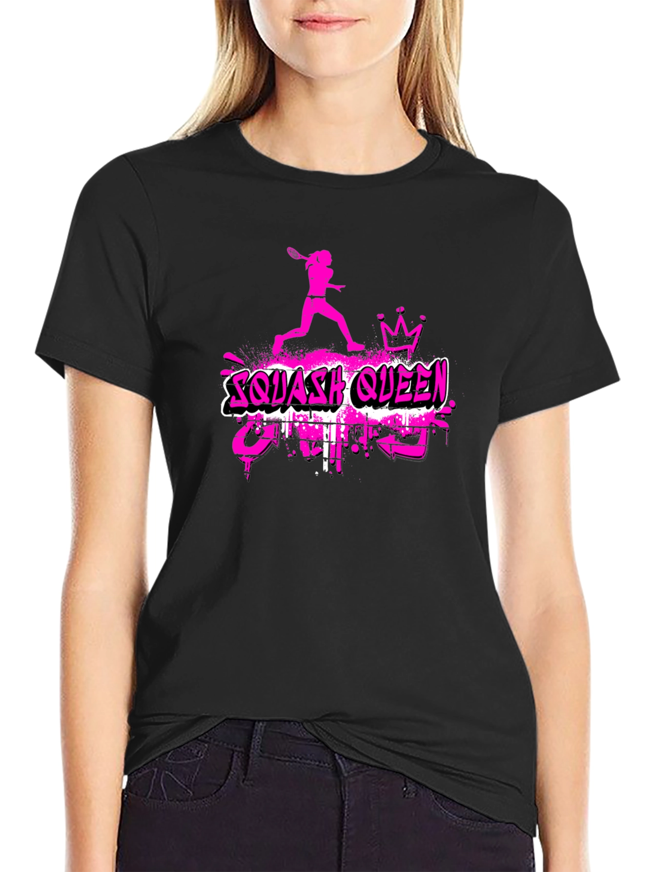 Squash Queen Graphic T-Shirt - Sporty Tee