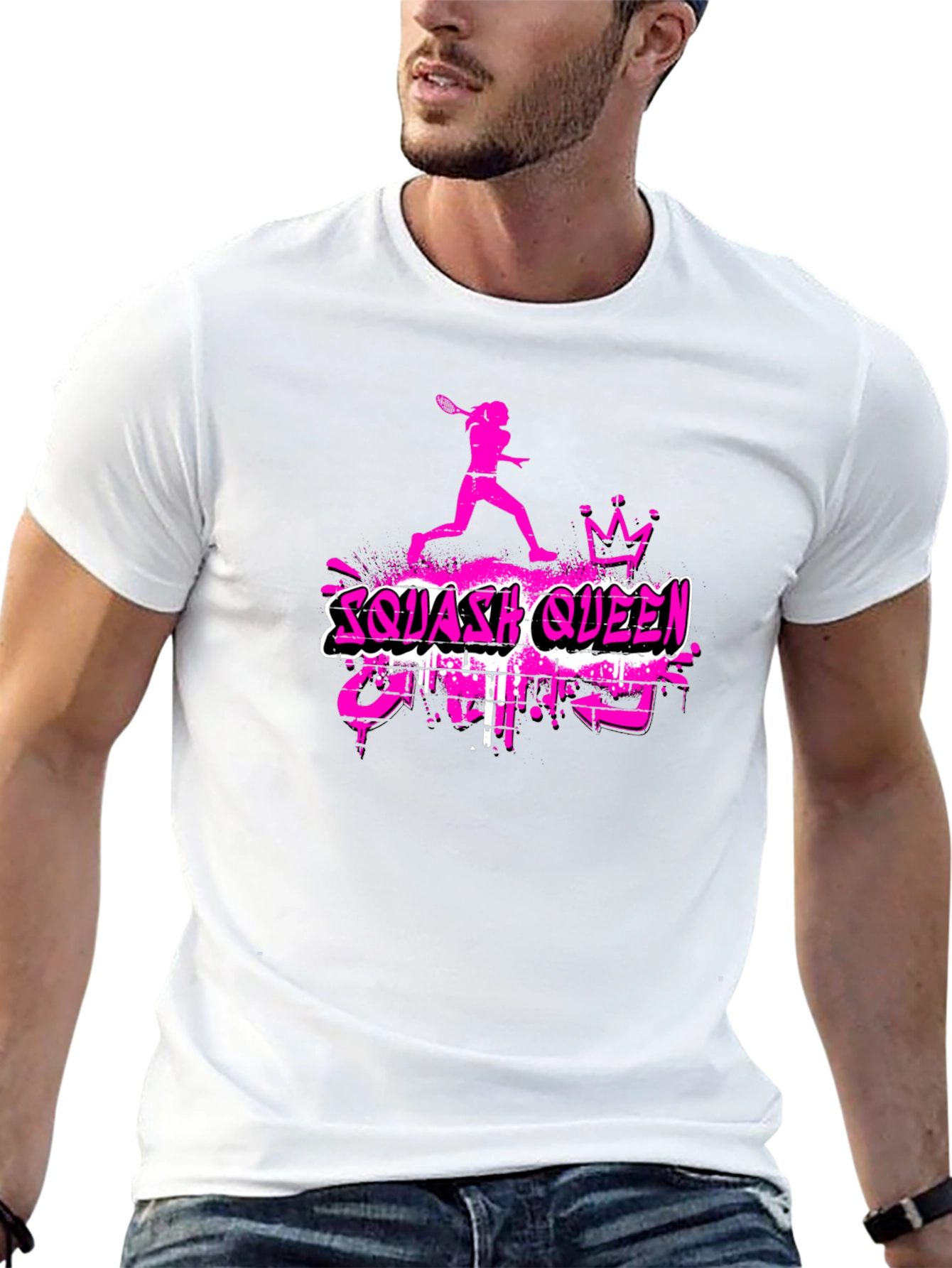 Squash Queen Graphic T-Shirt - Sporty Tee